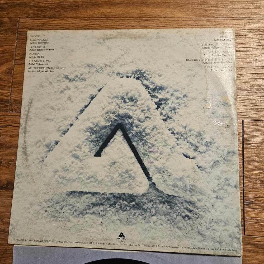 The Arista Records Winter Sampler 1977 Arista ALS 03 Sampler LP PROMO VG EX/EX - Picture 3 of 4